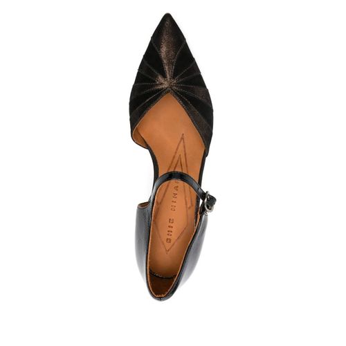 Chie Mihara Escarpins En Cuir À Bride Cheville 80 Mm - Noir