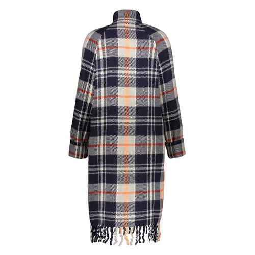 Kenzo Manteau En Laine À Carreaux - Bleu