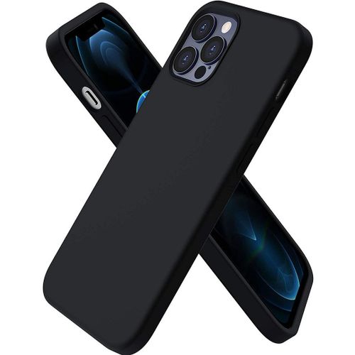 Coque Silicone Mat Slim Pour Iphone 13 Pro (6,1) Noir