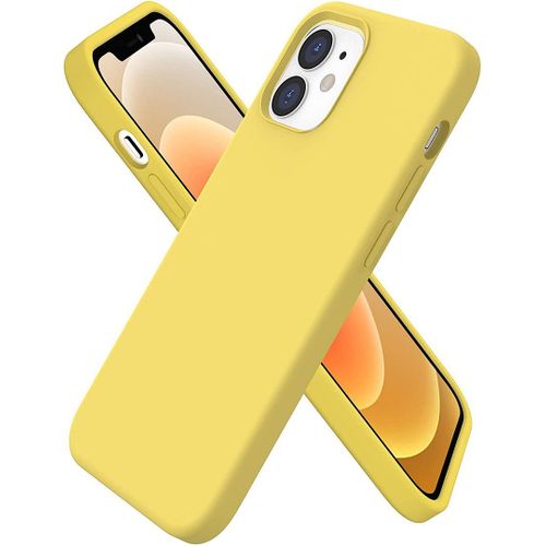 Coque Silicone Ultra Mince Pour Iphone 13 Pro (6,1) Jaune
