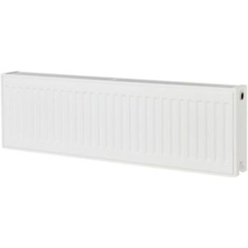 Radiateur eau chaude acier GoodHome blanc L. 100 cm x H. 30 cm