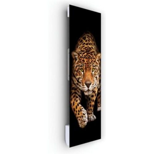 Radiateur électrique à rayonnement avec soufflerie Ilo Fanmix en verre design Léopard 1250W