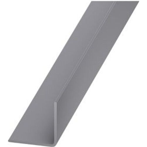 Cornière PVC gris alu 15 x 15 mm  2 m