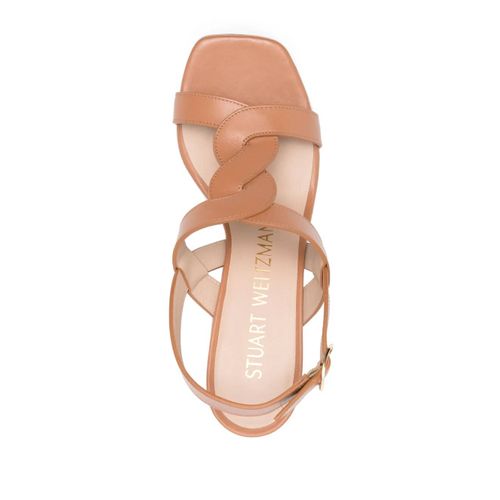 Stuart Weitzman Sandales Ibiza 75 Mm En Cuir - Marron