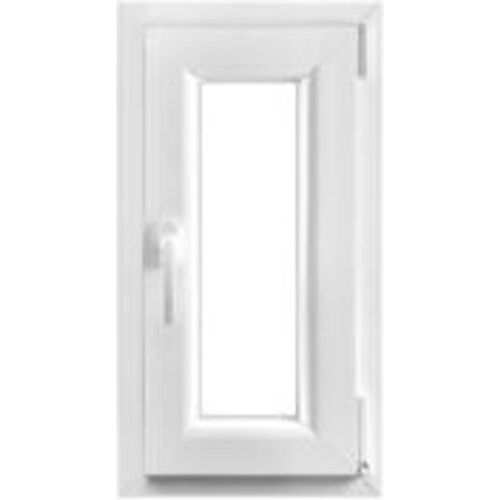 Fenêtre PVC 1 vantail oscillo-battant GoodHome blanc - l.40 x h.75 cm  tirant droit