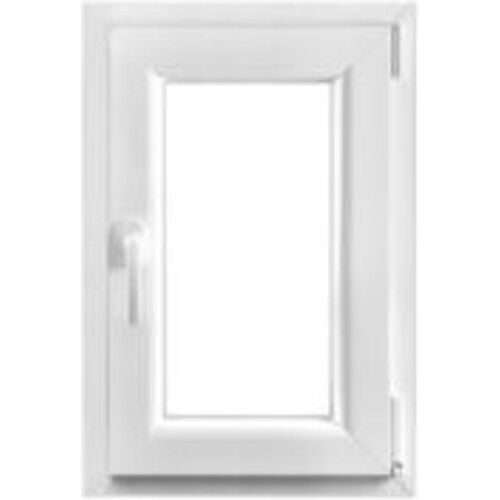 Fenêtre PVC 1 vantail oscillo-battant GoodHome blanc - l.50 x h.75 cm  tirant droit