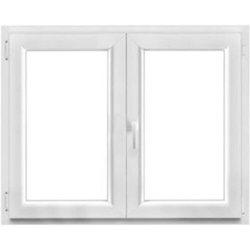 Fenêtre PVC 2 vantaux oscillo-battant GoodHome blanc - l.120 x h.95 cm