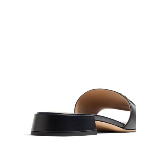 Valentino Garavani Mules À Détail Vlogo Signature 20 Mm - Noir