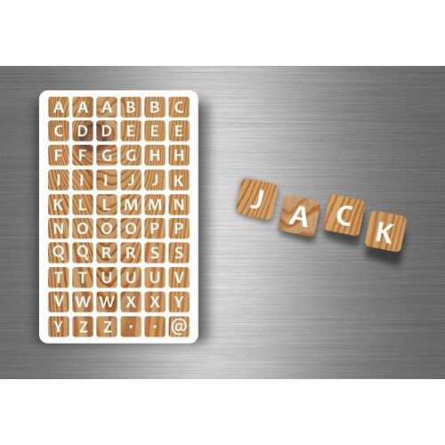 Lot De 60 Autocollants Sticker Scrapbook Scrapbooking Alphabet Lettres A-Z Diy E
