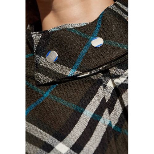 Burberry Robe À Carreaux - Vert
