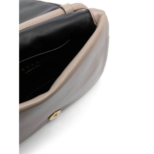 Marni pochette Prisma en cuir - Marron