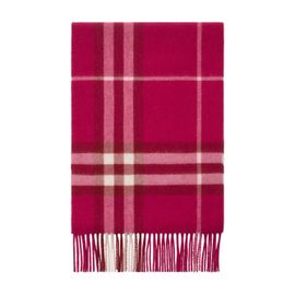 Burberry écharpe en cachemire à carreaux - Rose