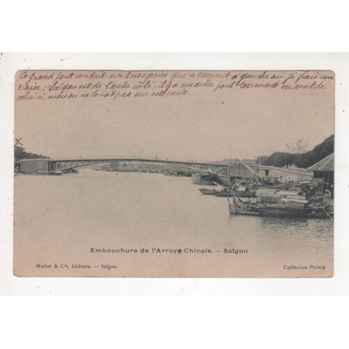 Carte Postale Saigon Embouchure De L Arroyo Chinois Edition Mottet & Cie Saigon 