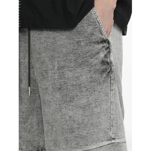 Five Cm Short En Coton À Effet Délavé - Gris