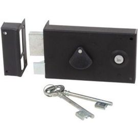 Serrure en applique horizontal Bricard 140x80 mm droite