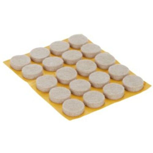 Patin en feutre auto-adh?sifs Diall 17?mm x 20  beige