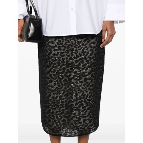 Theory Jupe Mi-Longue À Détails En Dentelle - Noir