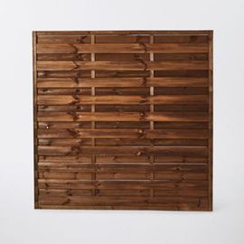 Panneau Droit Bois Blooma Arve Marron 30?Mm 180 X H.180 Cm