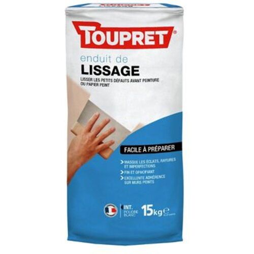 Enduit de lissage en poudre Toupret 15kg