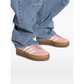 Adidas Baskets Gazelle Bold En Daim À Trois Rayures - Rose