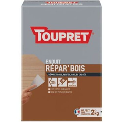 Enduit r?par'bois en poudre Toupret 2kg