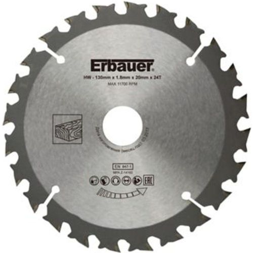 Lame de scie circulaire Bois Erbauer - 130 x20/16 coupe grossi?re 24 dents