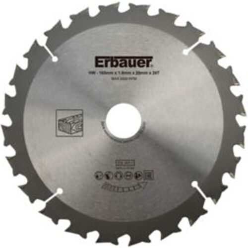 Lame de scie circulaire pour le bois D?bit Erbauer - 165x20/16 mm