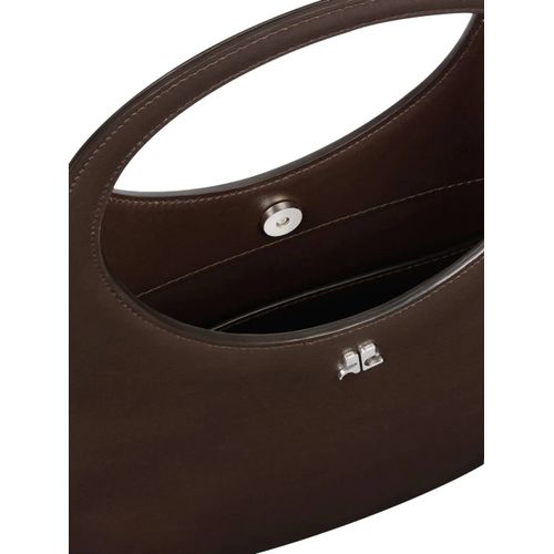 Courrèges sac à main Holy en cuir - Marron