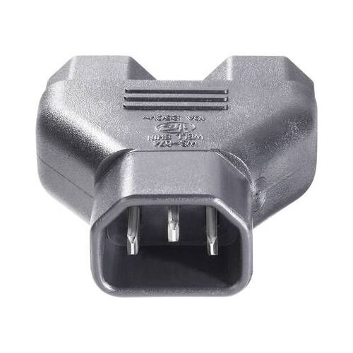 BKL Electronic 073331 Adaptateur pour appareils réfrigérants Secteur mâle C14 - Secteur femelle C13, Secteur femelle C13 noir 1 pc(s)