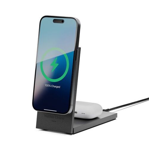Qi2 2-en-1 Rise Native Union Chargeur Magnétique