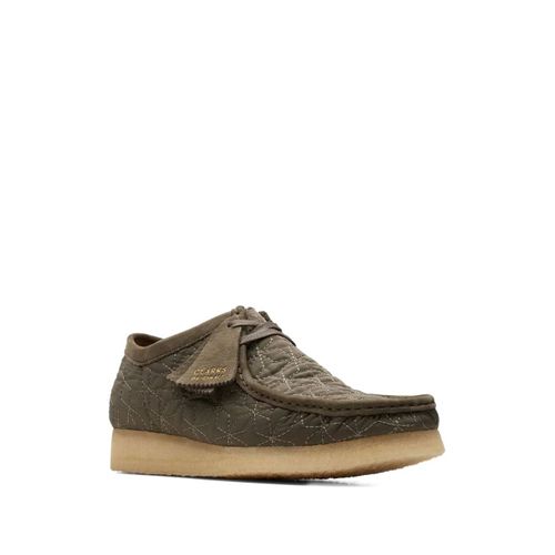 Clarks Bottines Wallabee 'olive Combination' - Vert