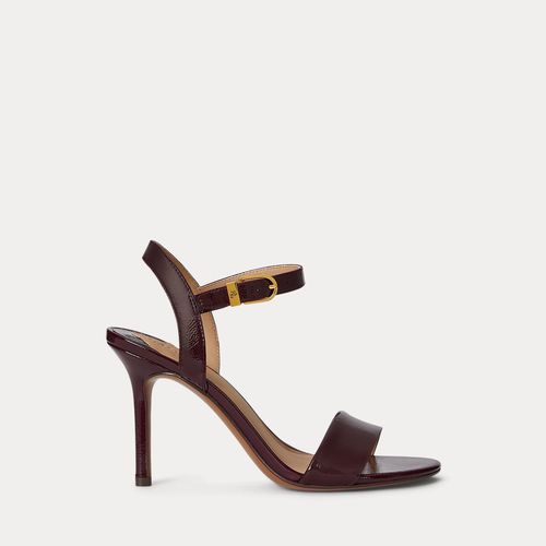 Chaussures Sandales Gwen En Cuir Verni Froissé