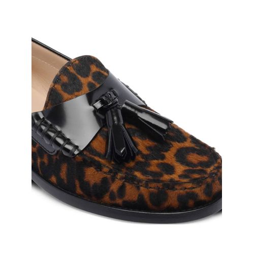 Stuart Weitzman Mocassins À Imprimé Léopard - Marron
