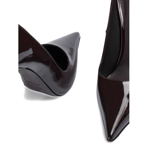 Le Silla Escarpins Bella En Cuir Verni 120 Mm - Marron