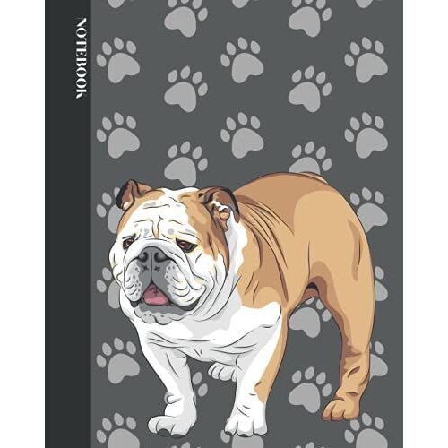 Bulldog Notebook: College Ruled Journal Gift For Dog Lovers