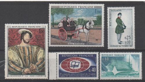 France 1967: Série De 5 Timbres Portant Les N) De 1515 À 1519 Inclus, Émis En 1967.