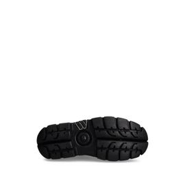 New Rock Bottines Lacées À Plateforme 80 Mm - Noir