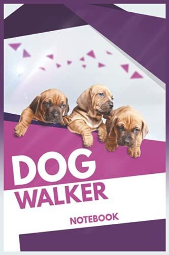 Notebook - The Dogs - Dog Walker Unique Gift Idea For That Special Dog Lover: Journal _6in X 9in X 114 Pages White Paper Blank Journal With Black Cover Perfect Size