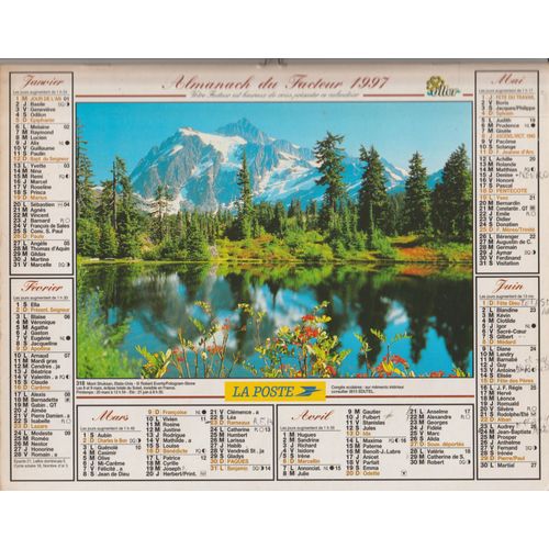 Almanach Du Facteur 1997,Oller,La Poste