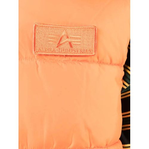 Alpha Industries Gilet Matelassé À Patch Logo - Orange