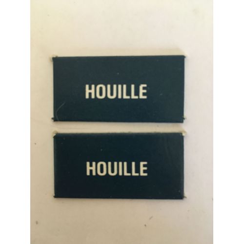 Lot De 2 Plaquettes Royalties Houille Pour Le Jeu Richesses Du Monde Nathan
