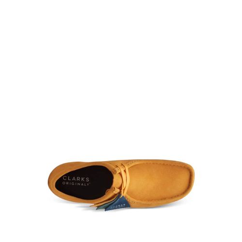 Clarks Originals Bottines Wallabee 'yellow / Blue' - Orange