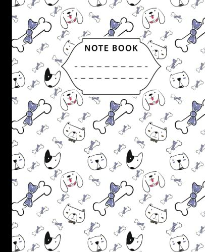 Composition Notebook: Cute Wide Ruled Composition Notebook For Kittens And Dogs Lover | Kawaii Kitty College Wide Ruled Journal/Notebook For Girls, Kids And Teens | 7.5"X 9.25 ,120 Pages .