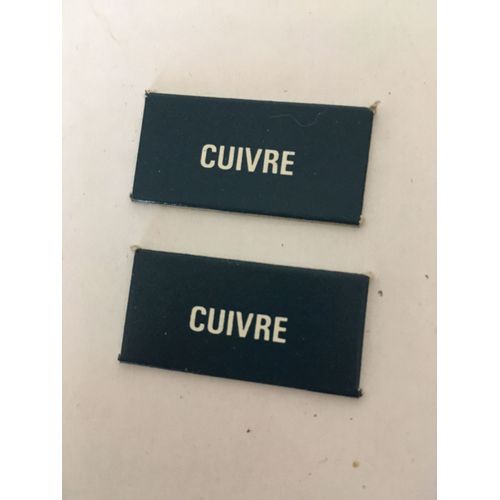 Lot De 2 Plaquettes Royalties Cuivre Pour Le Jeu Richesses Du Monde Nathan