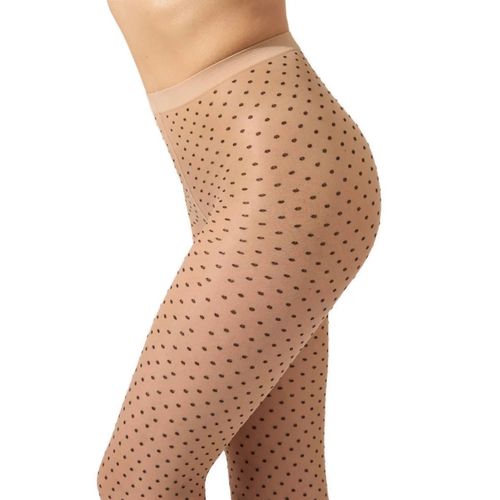 Wolford Collants À Pois - Tons Neutres