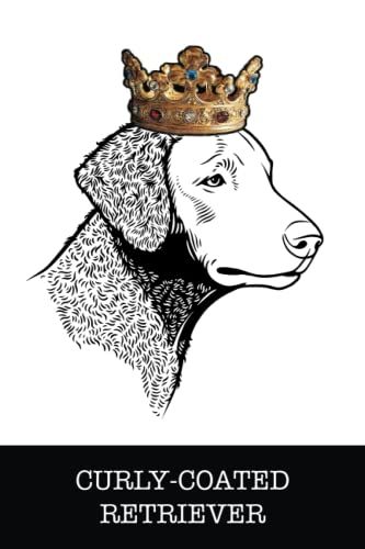 Curly-Coated Retriever: Curly-Coated Retriever King/Queen Wearing Crown Notebook Journal
