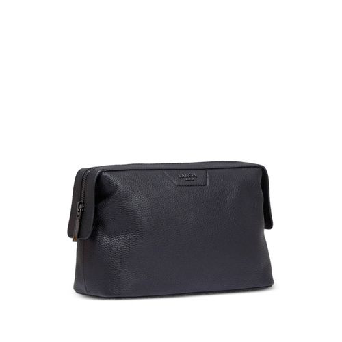 Lancel trousse de toilette Côme en cuir à fermeture zippée - Noir