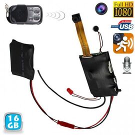 Caméra Miniature Télécommandée Détecteur Mouvement Sans Fil Noir Mini Cam 16 Go YONIS