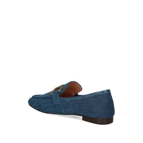 Bibi Lou Mocassins En Jean À Détail De Chaîne - Bleu