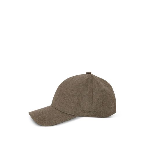 Yves Salomon Casquette À Bord Incurvé - Marron